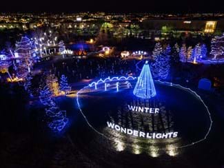 Winter Wonderland lights at Loveland, CO