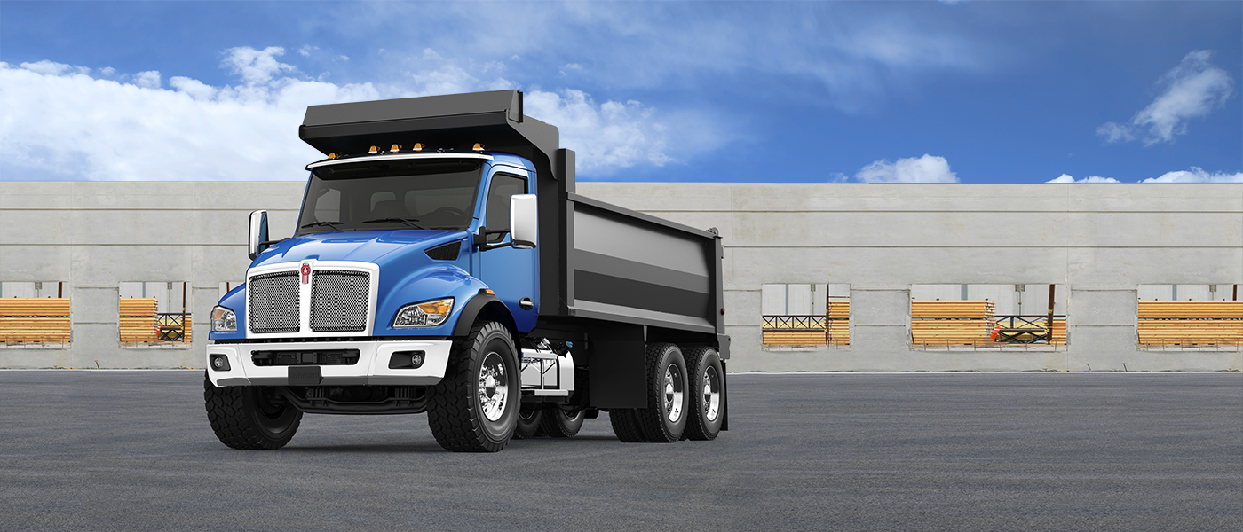 Kenworth T480 truck with dump body.